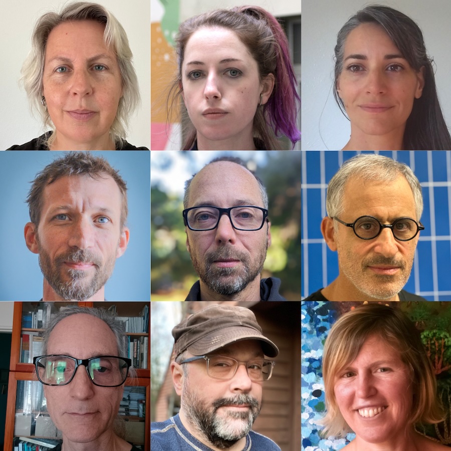 Nine by nine grid of headshots showing members of the Conduction Series radio program.
